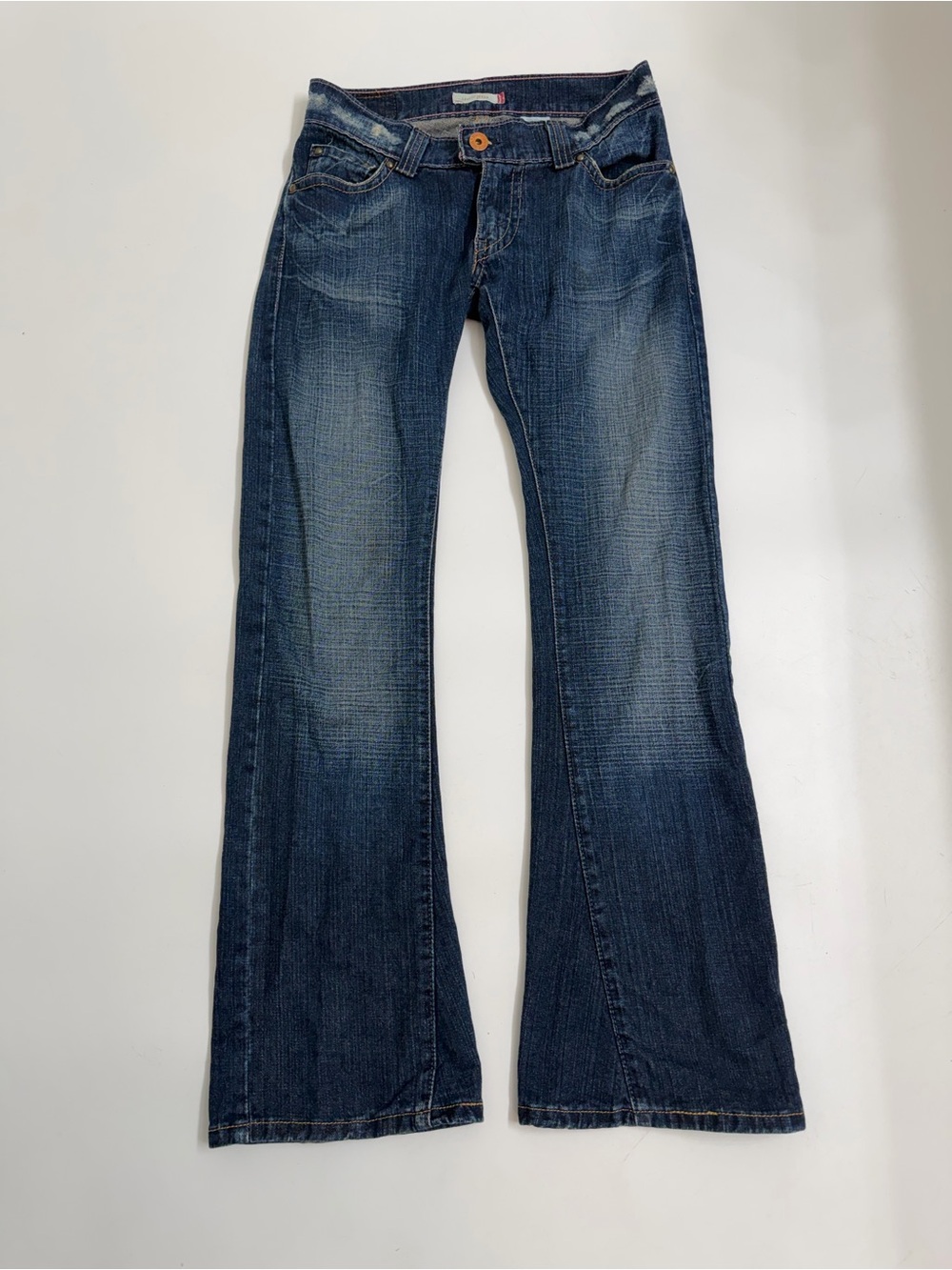 Vintage Y2K Levi’s Y2700 Jeans 5M Low Rise Flare Distressed 100% Cotton